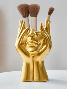 1 pièce Vase en céramique blanc, forme de buste féminin à mi-corps, style boho minimaliste, vase décoratif moderne nordique pour fleurs, décoration de maison, salon, bureau, meilleur cadeau