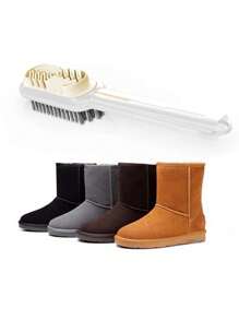 2-In-1 Suede Cleaning Tool: Eraser And Brush Combo - Gentle Yet Effective Shoe Care, Removes Dirt And Stains