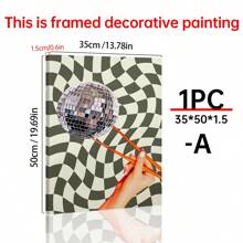 1PC Disco Chopstick Poster, Disco Ball Decor, Stylish Wall Art, Individual Room Decor, Preppy Wall Art, Frameless Canvas Prints, Modern Canvas Posters For Room, Room Decoration Stuff, Home Decor ,Room Decor Aesthetic, Western Decor, Bathroom Kitchen Living Room Bedroom Office Decor
