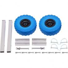 CNCEST Boat Launching Wheels, Dinghy Wheels 9.84in, 330 LBS Loading Capacity Inflatable Boat Launch Wheels, Launching Trolley Wheels For Boat Dinghy Yacht Raft - Blue - View 7