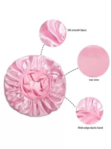1/2 szt. jedwabnego czepka do spania, satynowe czepki do włosów, miękka elastyczna jedwabna czepka do spania, jedwabna opaska do włosów kręconych, wystrój łazienki, jesienna dekoracja na powrót do szkoły