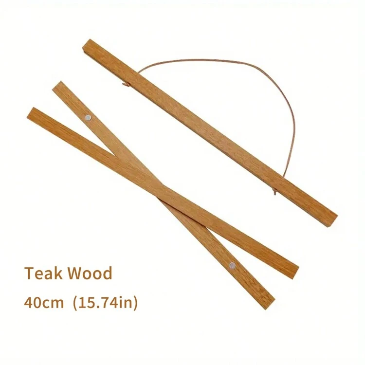 1 قطعة إطار صور مغناطيسي خشبي، مشبك ملصق، إطار للأعمال الفنية المعلقة مغناطيسيا للقماش والصور والملفوفات - متعدد الألوان - مشاهدة 20