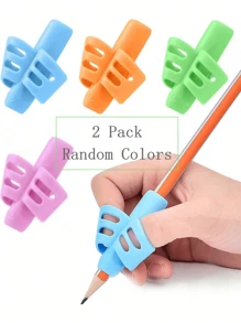 Pencil Grip, Handwriting Posture Correction Holder, Ergonomic Writing 3-Pack: Blue, Green, Orange), Suitable For Office, School, Drawing, Markers, Stationery, Universal Writing Training Tools, Professional Supplies For Learning And Work, Back To School, Gift For All Ages