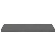Ensemble de deux étagères murales flottantes grises élégantes de 80 x 23,5 x 3,8 cm, solution de rangement moderne pour la maison