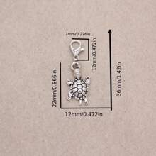 1/5/10 件复古海龟钥匙扣、合金龙虾海洋动物钥匙圈、背包吊饰、手机吊坠、最佳朋友礼物 - 多色 - 查看 5