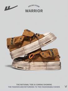 1 Pair Women's Casual Front Lace-Up Sneakers, Niche Versatile Retro Lightweight Comfortable Non-Slip Low-Top Casual Height Increase Shoes