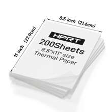 200 Sheets US Letter Thermal Paper 8.5 X 11 Inches, Compatible With HPRT MT610 Pro And Other Portable Printer, Thermal Printer Paper - MT610 Pro Special Paper - View 9