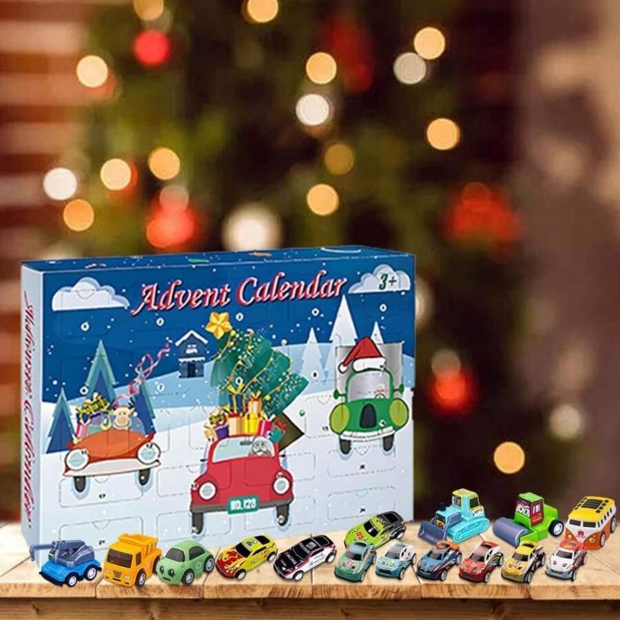 Advent Calendar 2024 Car Toy , Christmas Advent Calendar 24 Day
