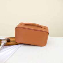 Túi đựng đồ trang điểm tùy chỉnh, Túi đựng đồ trang điểm bằng da, Túi đựng mỹ phẩm có tên tùy chỉnh, Túi đựng mỹ phẩm dung tích lớn, Quà tặng phù dâu, Túi đựng đồ trang điểm du lịch tùy chỉnh cho túi xách của cô ấy - Nhiều màu - Xem 12