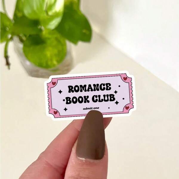 1/3 pièces Sticker de club de livre romantique, sticker de bibliophile, cadeau pour les amateurs de livres, marchandise de bibliophile, sticker pour Kindle, lecteur coquin, amateur de lecture, liseuse électronique, blague de vieillissement, autocollant graphique amusant, mème amusant, cadeaux pour elle, cadeaux d'anniversaire