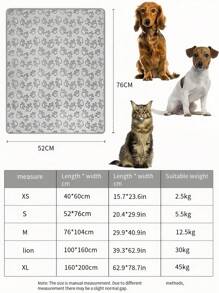 1 件宠物毯，温暖柔软的羊毛毯，适合狗和猫，适合 1-90 磅的宠物，可机洗宠物垫，流行宠物用品，冬季 - 灰色 - 查看 6