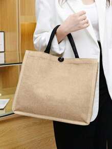 1pc Customized Linen Bag Your Own Design Women Custom Tote Bag For Shopping Linen Bags, Unique Design (Photo, Landscape, Illustration), Foldable, Large Capacity, Lightweight, Stylish, Personalized Tote Bag, Shoulder Bag, Casual Shopping Bag Women, Rookies & White-Collar Workers For Anniversaries, For Birthdays, For Christmas, For Winter, For Holiday/ Vacation, For School, For Business/Commute/Work/Office Bags Ladies