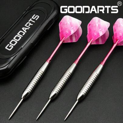 GOODARTS GOODARTS - 24g Colorful Gradient Metal Dart Set - Metal Tip Dart Set - Includes Portable Protective Case - Great For Training - Excellent Gift Set