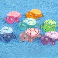 10/15/20/25/30/40 peças de mini ornamento de tartaruga com luz noturna - decorações fofas de tartaruga de resina, presentes para festas no oceano e artesanato faça você mesmo para cenários de jardim (multicolorido), presentes e decorações de festa, escolha ideal