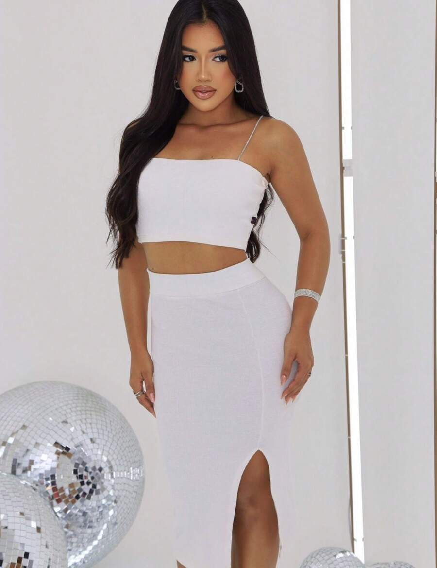 Women's Strapless Set - 白色 - 查看 1