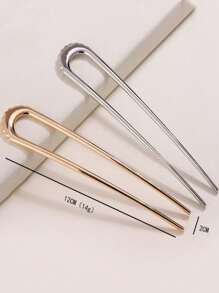 2 kẹp tóc kiểu Pháp bằng kim loại, kẹp tóc kiểu Pháp màu vàng, phù hợp với tóc dày, kẹp tóc hình chữ U, kẹp tóc kim loại phù hợp với mọi loại tóc, que búi tóc, kẹp tóc xoắn kiểu Pháp, kẹp tạo kiểu tóc hình nĩa, dụng cụ búi tóc, phụ kiện búi tóc, đồ dùng học tập, phụ kiện tóc, ghim cài kiểu Pháp - Nhiều màu - Xem 3