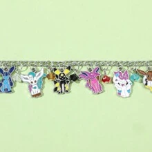 pocket monsters 1 件日本动漫吊坠手链，卡通伊布、火伊布、太阳伊布、月亮伊布、叶伊布、仙子伊布手链，适合粉丝收藏、玩具礼物 - 手鍊 - 查看 5