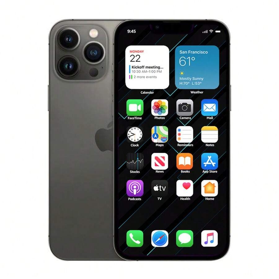 Apple IPhone 13 Pro Max (Unlocked) 256GB/512GB/1TB (Refurbished - Acceptable Condition) - 石墨 - 查看 1