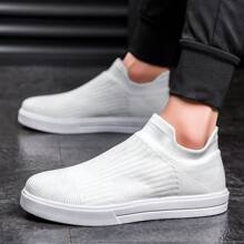 Tênis masculinos casuais leves, confortáveis e minimalistas de cor sólida, adequados para atividades ao ar livre, uso casual diário, versáteis para adolescentes, verão, casual, ao ar livre, atlético, férias, viagens, presentes de formatura, acessórios para vestidos de aniversário