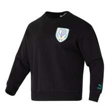 Puma Sudadera deportiva informal con cuello redondo para hombre, cómoda, tipo manga larga, perfecta para correr, entrenamiento y fitness, modelo 625802-01 del equipo JP