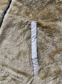 New Fluffy Hoodie Casual Loose Cardigan For Men, Warm Outdoor Hiking Jacket