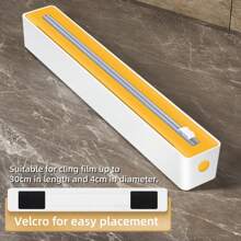 Distribuitor îmbunătățit pentru folie de bucătărie cu cârlig și buclă, cu folie de aluminiu și cutie de tăiere pentru folie alimentară, suport de tăiere pentru sac de agățare, sac de gunoi, convenabil și rapid pentru bucătărie, suporturi de depozitare pentru pungi de plastic - Cutter de bucatarie pentru folie alimentara versiune imbunatatita - Vizualizare 11