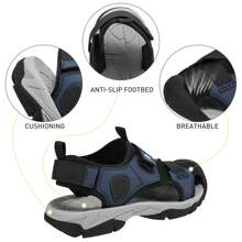 CAMEL CROWN Men's Hiking Sandals Closed Toe Water Sandal For Men Outdoor Athletic Trail Walking Summer