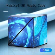 Juguete rompecabezas 3D con cubo geométrico magnético infinito, cubos fidget infinitos, cubo mágico genial y divertido, cubo mágico para aliviar la ansiedad y la inquietud, alivio del estrés anti presión - Multicolor - Ver 11