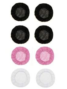 8 件装厨师帽，可调节烹饪厨房厨师帽，可重复使用可洗网状发网，透气男女通用食品服务工作帽，非一次性