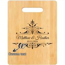 1 Peça Tábua de Corte, Tábua de Corte de Bambu, Tábua de Corte Personalizada, Tábua de Corte Criativa Personalizada, Utensílios de Cozinha, Decoração de Cozinha, Presente do Dia das Mães, Presente de Aniversário do Dia dos Pais