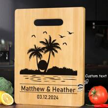 1 Peça Tábua de Corte, Tábua de Corte de Bambu, Tábua de Corte Personalizada, Tábua de Corte Criativa Personalizada, Utensílios de Cozinha, Decoração de Cozinha, Presente do Dia das Mães, Presente de Aniversário do Dia dos Pais