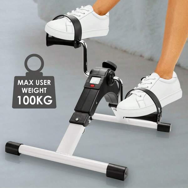 Herrselsam Herrselsam Mini-bike Heimtrainer, Reha-Pedal-Heimtrainer mit LCD-Display, einstellbare Intensität, Arm- und Beintrainer für Muskel-Rehabilitation, Athletik-Training, einstellbarer Widerstand