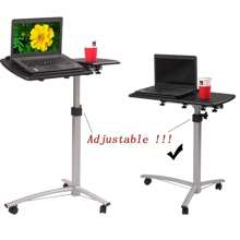 Adjustable Height Stand Up Laptop Table Lift Computer Desk Rolling Workstation