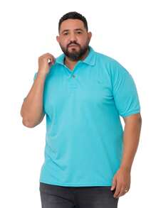Men Polo Shirts - Baby Blue - View 2