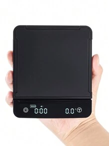 [ 热 ] 1PC 时尚精美电子咖啡秤。5KG/0.1G，高精度，带 LED 显示屏，可用于测量烹饪材料，也可用于测量调味品、珠宝、金属等小件物品，需要使用 7 号 (AAA) 电池。不含电池