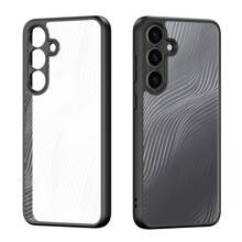 DUX DUCIS 1pc Shockproof Case Compatible With Samsung S24 Ultra,S25 Series,Z Fold6,Z Flip6, A25 5G, A35 5G, A55 5G,A06,A16, A26,A36,A56 5G, Galaxy S23 FE,S24 FE, Flowing Lines In PC Backplane & Soft TPU Edge, Black&Transparent Back Cover(Ps: We Are Going To Upgrade The Packing, So There May Be A Mix Of New And Old Packages) - Black-transparent (without Magnetic) - View 33