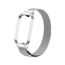 Correa compatible con Xiaomi Mi Band 8 Pulsera activa para MiBand Banda inteligente 8 Activa Correa de metal de acero inoxidable compatible con la correa Redmi Band 2