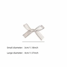 50pcs DIY Small Bow Decor, Accessory Supplies For Card Packaging, Small Decorative Pieces - Multicolor - View 2
