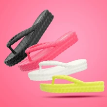 Cloud Flip Flops 3 Braids 34 To 41 Women's Super Soft And Comfortable - 黑色 - 查看 4
