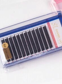 12 Reihen klassische flache elliptische Wimpern aus Kaschmir 0,20 0,25 0,15 J C D Curl matte schwarze elliptische gespaltene Spitzen klassische flache Wimpernverlängerung 8-15 mm super matte extrem weiche Seide flache Wimpernverlängerung Einzelfasern, Kunstfell-Flach-Wimpern, Wimpernbüschel, Einzelwimpern, Wimpern, Falsche Wimpern