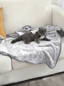 1 件宠物毯，温暖柔软的羊毛毯，适合狗和猫，适合 1-90 磅的宠物，可机洗宠物垫，流行宠物用品，冬季 - 灰色 - 查看 3