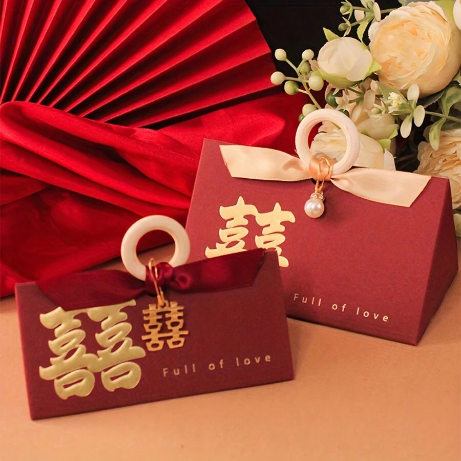 20pcs Creative Chinese Style Wedding Candy Boxes, New Wedding Favors Boxes Gift Boxes, Wedding Decor, Home Decor, Room Decor Party Favors Bride