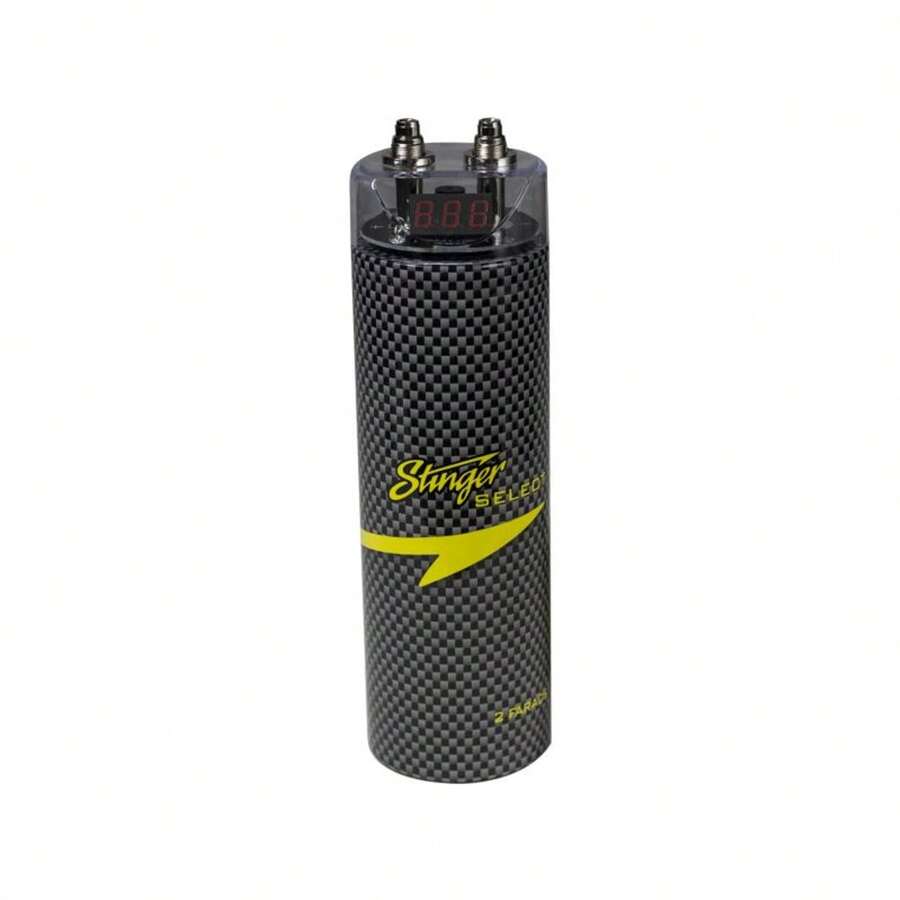 Power Capactor Car Audo Stnger SSCAP2M Carbon Fbre 2 Farad Dgtal