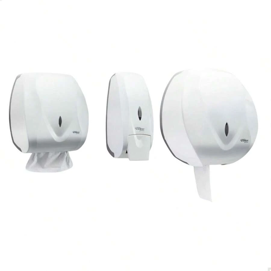 Paper Towel Holder + Toilet Paper + Soap Dish For Alcohol Gel - 白色 - 查看 1