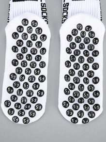 2 pares de calcetines deportivos para hombre, calcetines de baloncesto y fútbol, opciones de varios colores, antideslizantes, gruesos, que absorben la humedad, con suela acolchada duradera para gimnasio