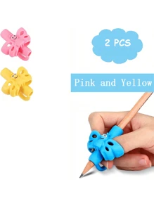 Pencil Grip, Handwriting Posture Correction Holder, Ergonomic Writing 3-Pack: Blue, Green, Orange), Suitable For Office, School, Drawing, Markers, Stationery, Universal Writing Training Tools, Professional Supplies For Learning And Work, Back To School, Gift For All Ages