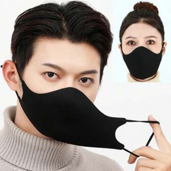 1pc Mask With Quilted Lining, 3 Layers, Warm & Windproof For Men & Women, Winter