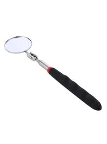 1 Pc Inspection Mirror Car Telescopic Detection Lens Inspection Round Mirror Reflector Mirror 360 Repair Tool, Undercar Inspection Universal Telescopic Folding Visitation Mirror, Universal Telescopic Folding Sight Glass For Vehicle Bottom Inspection, Adjustable Rod And 360 Degree Rotating Inspection Mirror, Telescopic Telescopic Detection Mirror, Automotive Telescopic Detection Tool Equipment, Auto Repair Tool, Car Diagnostic Tool