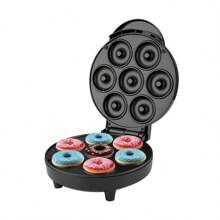 1 pieza Mini Máquina para Hacer Donas, Apta para Desayuno, Aperitivos, Postres, Revestimiento Antiadherente, Potencia de 1000W, Puede Hacer 7 Donas Lindas de 5cm a la vez, Electrodoméstico de Cocina, Máquina de Donas/Waffles - Tipo de Enchufe A USA (110-127V) - Ver 3