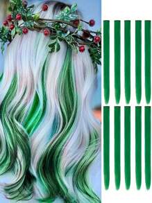 2 件/10 件彩色亮片发夹，彩色发饰，红色和绿色发夹适合女孩圣诞派对和新年礼物 - 彩色 - 查看 7